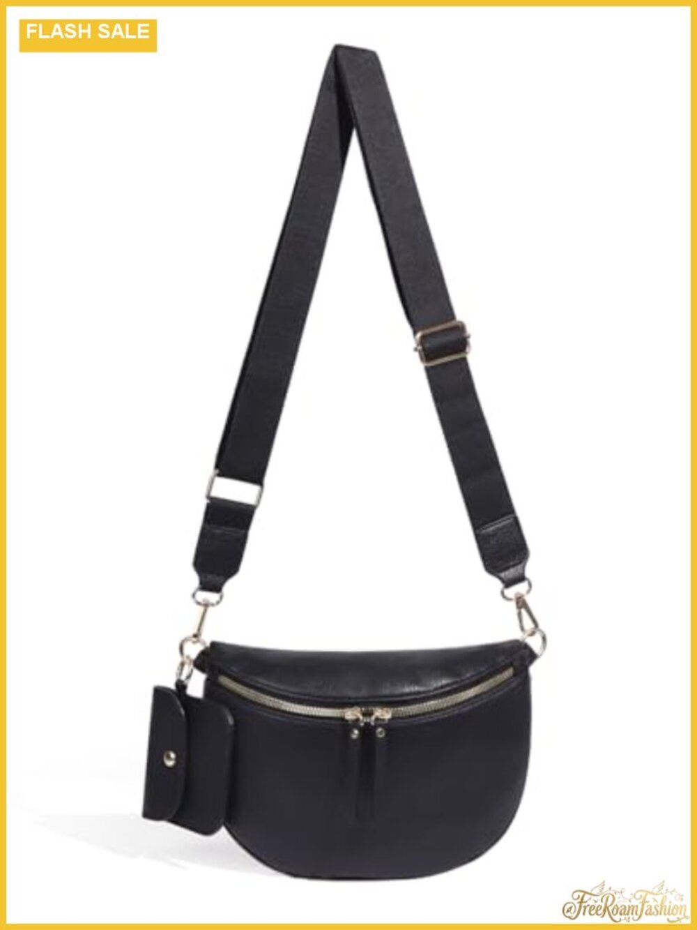 Faux Leather Checkered Crossbody Bag Slouchy Bum Bag with Coin Purse